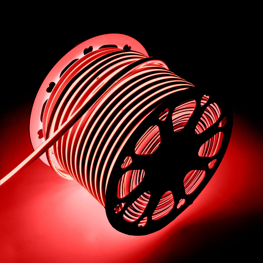Manguera Tira LED "Neon Flex" 6W 6000ºK 220VAC 8x16mm Simple 120xSMD2835 6W/M x1M 40.000H [HO-NSPVC8x16SOY220CW]