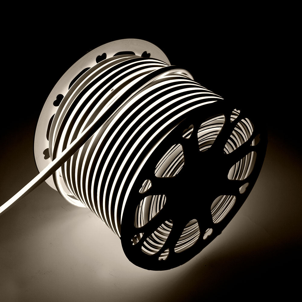 Manguera Tira LED "Neon Flex" 6W 6000ºK 220VAC 8x16mm Simple 120xSMD2835 6W/M x1M 40.000H [HO-NSPVC8x16SOY220CW]