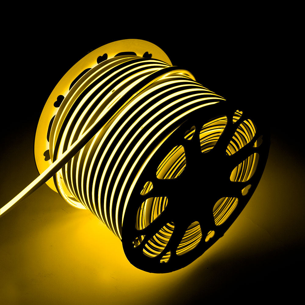 Manguera Tira LED "Neon Flex" 6W 6000ºK 220VAC 8x16mm Simple 120xSMD2835 6W/M x1M 40.000H [HO-NSPVC8x16SOY220CW]