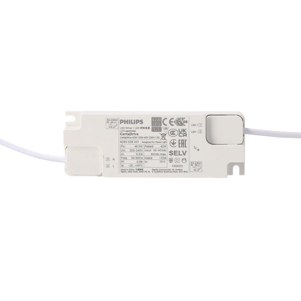 Painel Ultrafino 42W Alto Lúmen 140Lm/W 6000ºK Philips Certadrive 40.000H