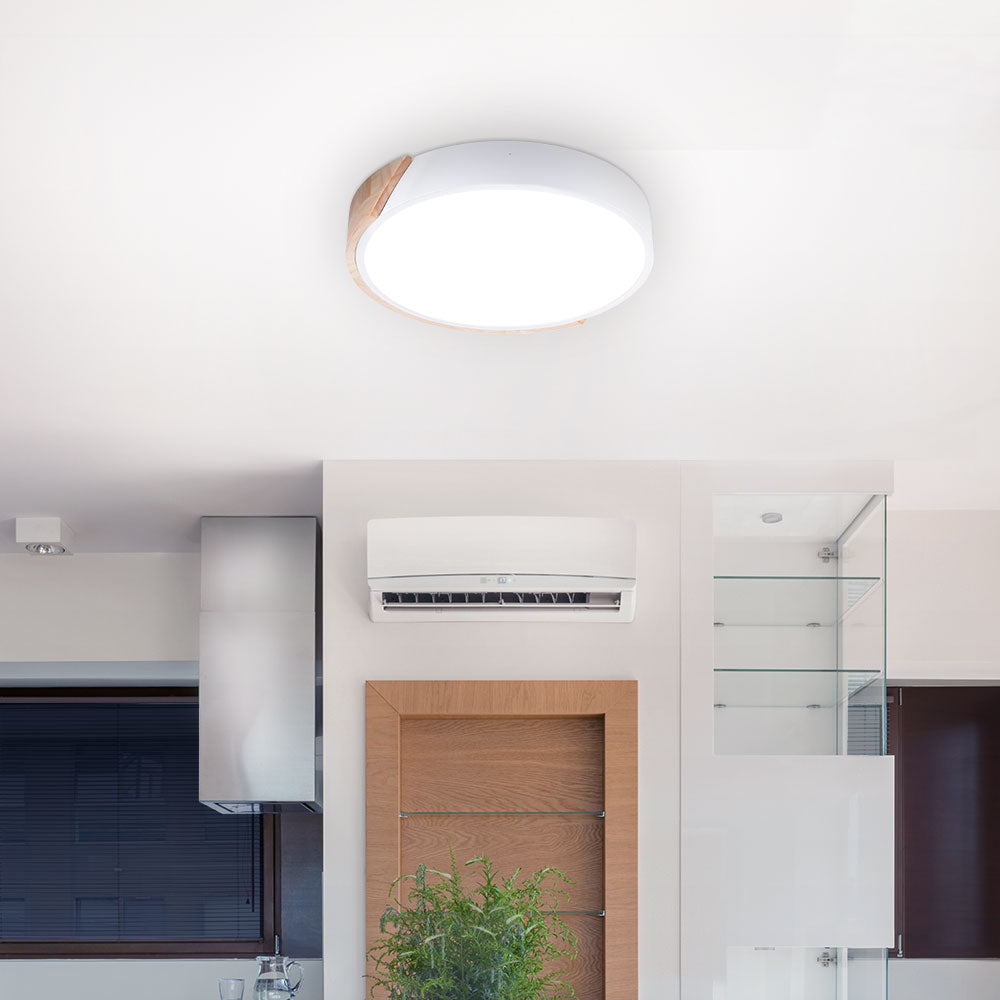 Pacote com 2 Luminárias de Teto LED 18W 1.800Lm Redondas Bicolor "Verônica" CCT (Tom de Luz Regulável) 40.000H [HO-PL-BI-18W-03-
