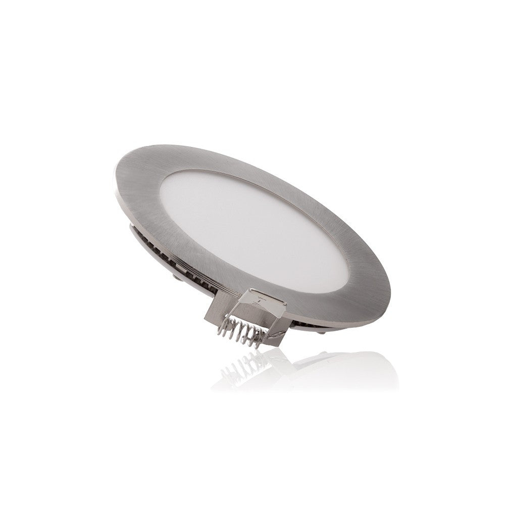 LED-Platte 9W 900Lm PF 0,99 Nickel satiniert 230V AC