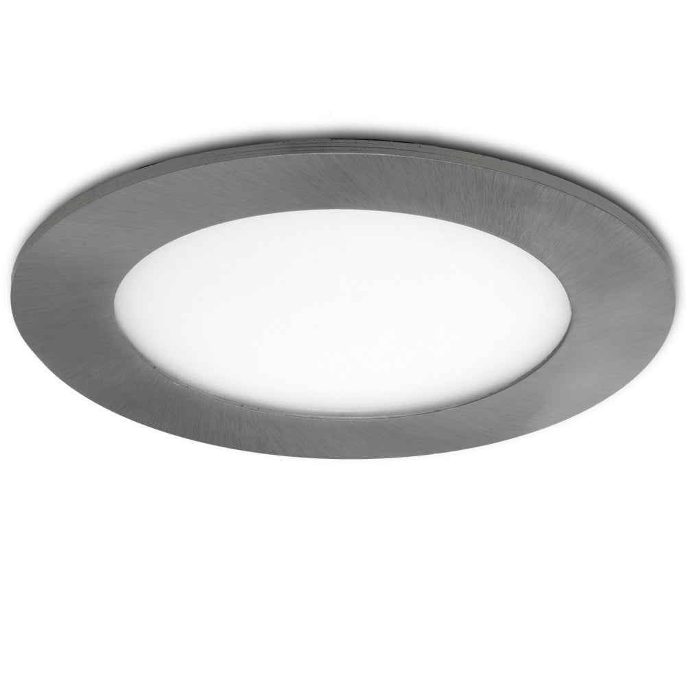 LED-Platte 9W 900Lm PF 0,99 Nickel satiniert 230V AC