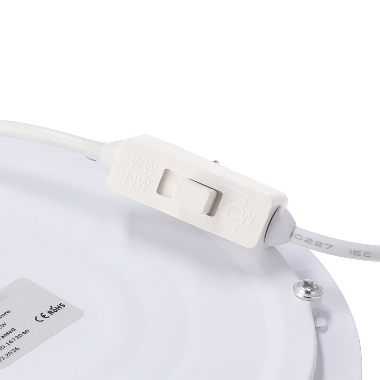 Panel LED circular de 25 W y 2.500 lm CCT (tono de luz regulable) UGR17 40.000 H