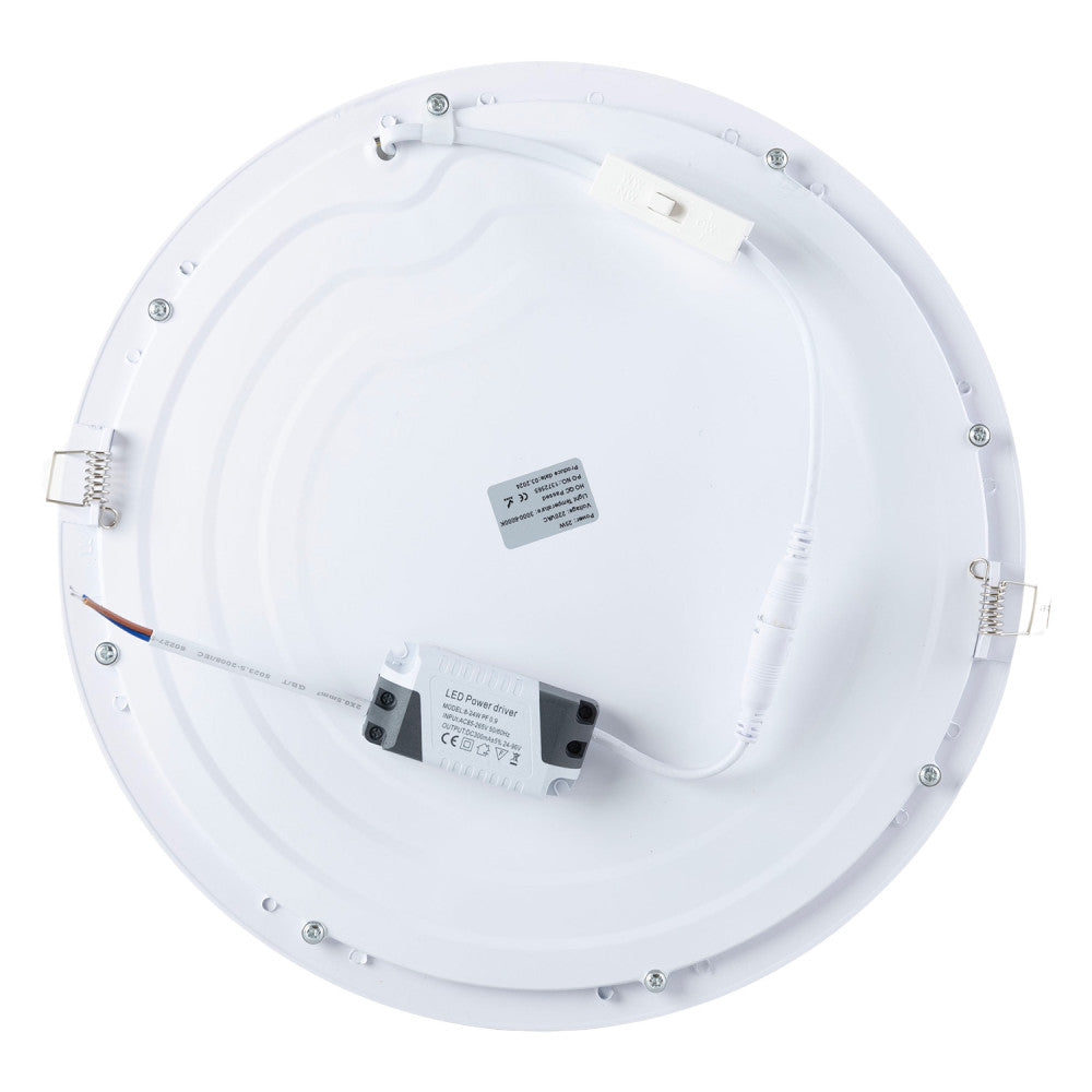 LED Panel 25W 2.000Lm CCT (Lichttemperatur einstellbar) 3000-6000ºK Rund 40.000H [HO-RDP16-25W-CCT]