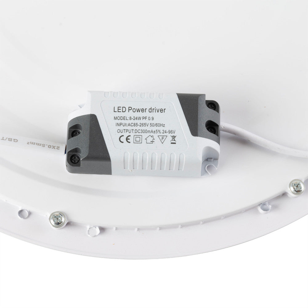 LED Panel 25W 2.000Lm CCT (Lichttemperatur einstellbar) 3000-6000ºK Rund 40.000H [HO-RDP16-25W-CCT]