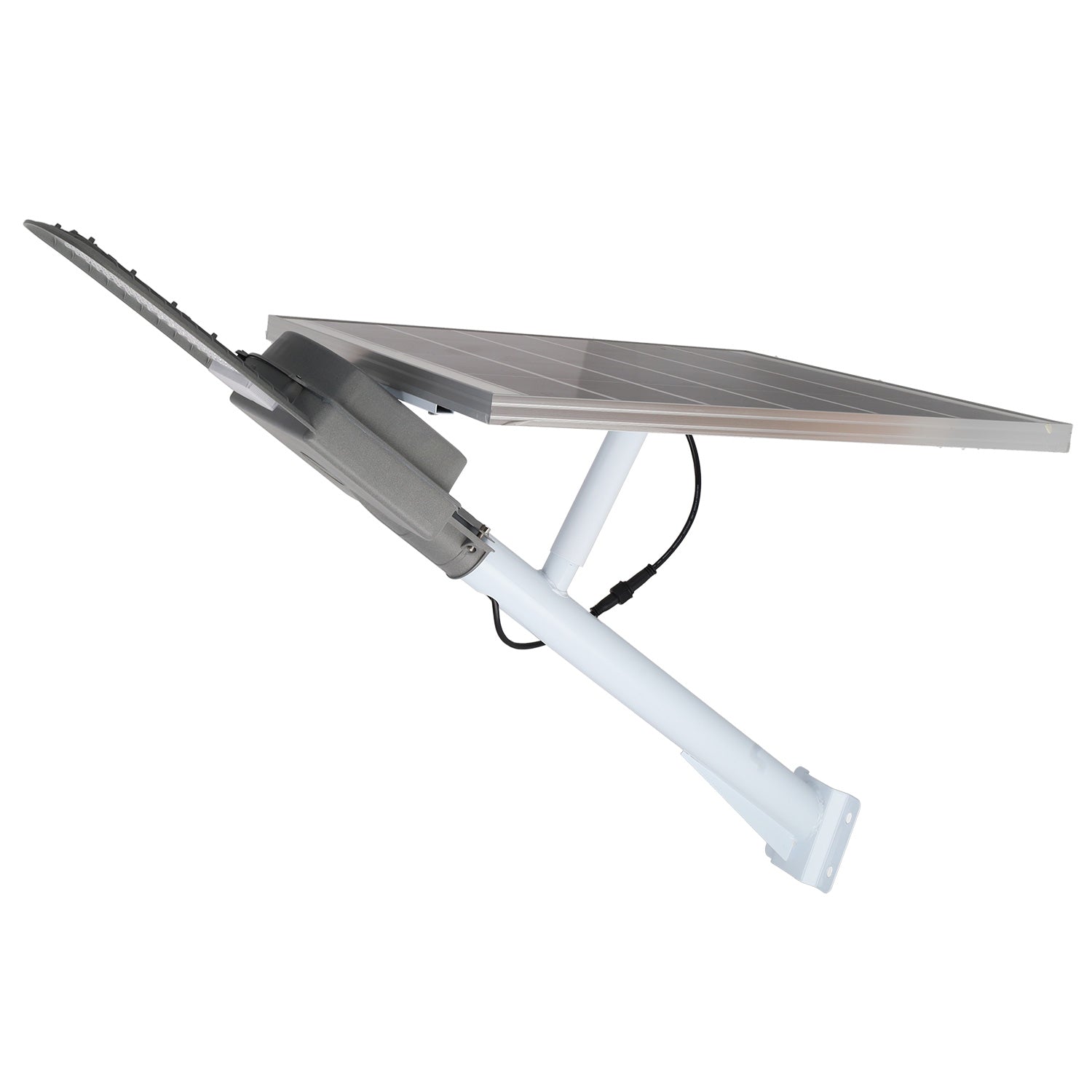 Luz de rua solar LED 300W 5000K Painel 6V 45W Bateria 42Ah Sensor crepuscular / Controle Remoto