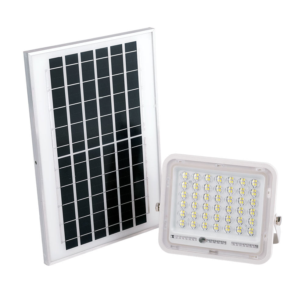 LED-Solarstrahler 40W 6500K Panel: 6V/8W Batterie: 3.2V/5000mAh Fernbedienung [Ho-Solarfl-40W-02]