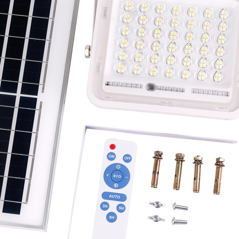 LED-Solarstrahler 40W 6500K Panel: 6V/8W Batterie: 3.2V/5000mAh Fernbedienung [Ho-Solarfl-40W-02]