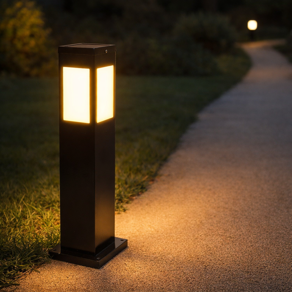 Solar-LED-Leuchte 2700ºK Paneel: 6V/3W Batterie: 3.7V/4000mAh Fernbedienung [Ho-Solarlawnlight-03]