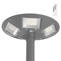 Luminária Solar LED 150W 15000Lm 6000ºK IP67 Painel: 6V 18W Bateria: 3,2V 15000MaH Cinza