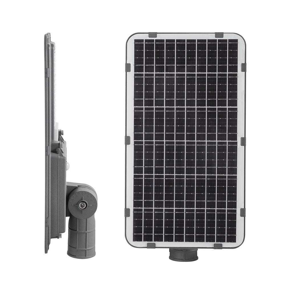 Solar LED Straßenleuchte 150W 5000K Panel 6V 20W Akku 15Ah Sensor/Fernbedienung [HO-STR150W-SL04-CW]
