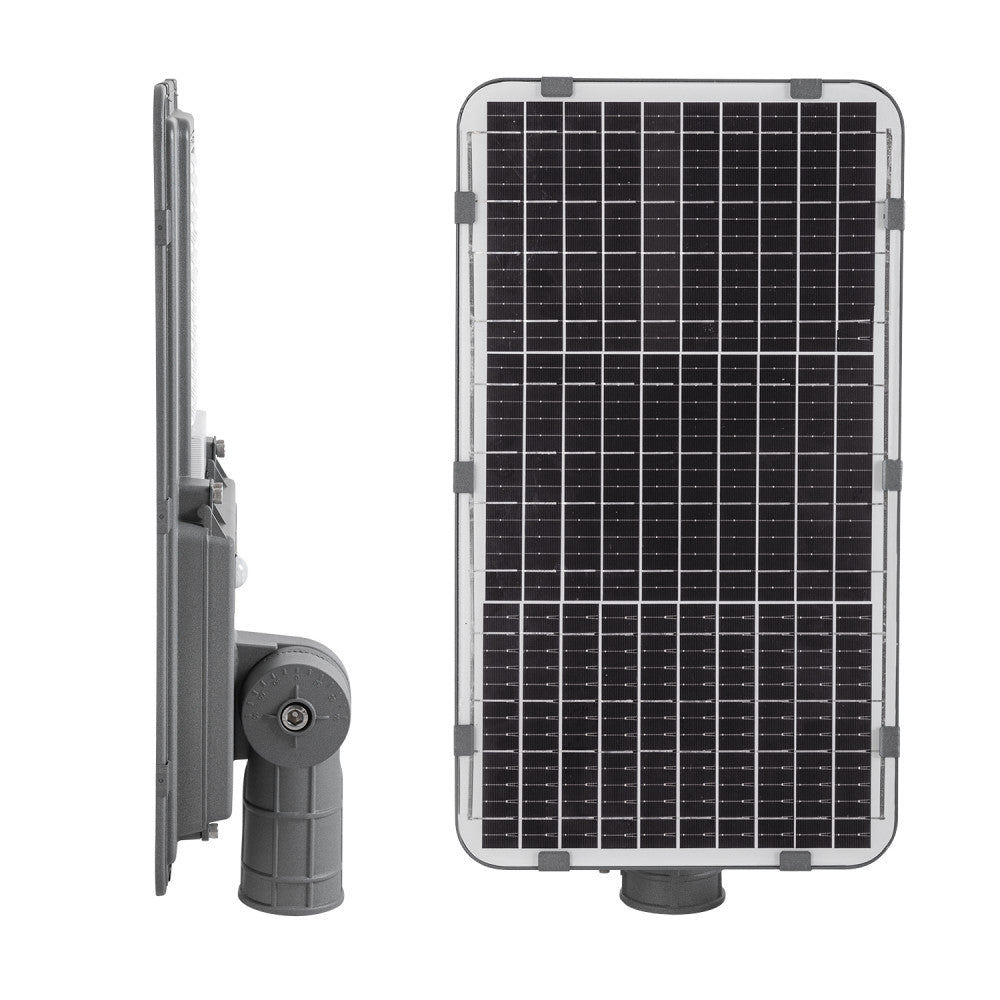 Luz de rua solar LED 200W 5000K Painel 6V 20W Bateria 20Ah Sensor/Controle Remoto [HO-STR200W-SL04-CW]