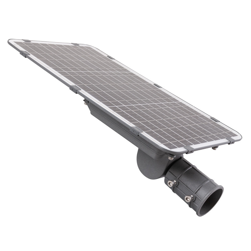 Luz de rua solar LED 200W 5000K Painel 6V 20W Bateria 20Ah Sensor/Controle Remoto [HO-STR200W-SL04-CW]
