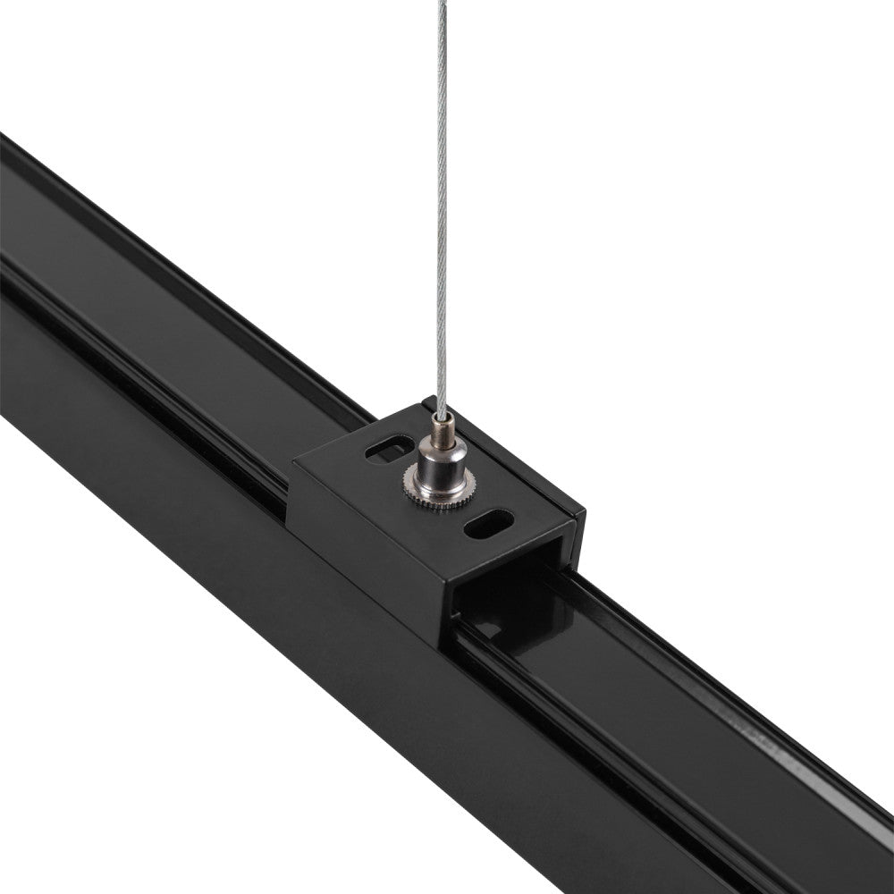 Suspensão para Trilho Trifásico Preto 1 Metro [HO-SUS-T-N]