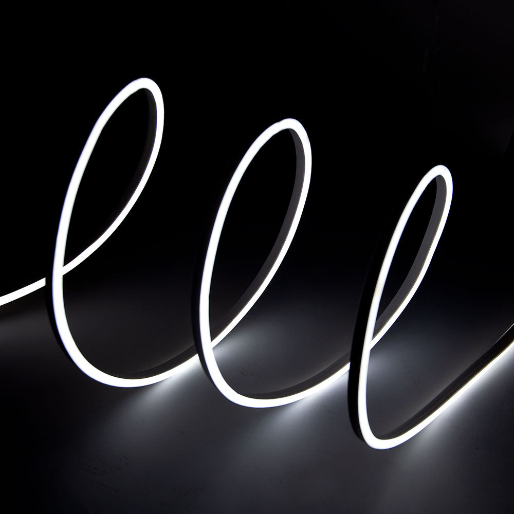 LED-Neon-Flex-Schlauch 6W 6000K 24V 8x16mm Einfach 120xSMD2835 6W/M x1M 40.000H - Schnitt 5CM [HONSPVC8x16S220CMCW]