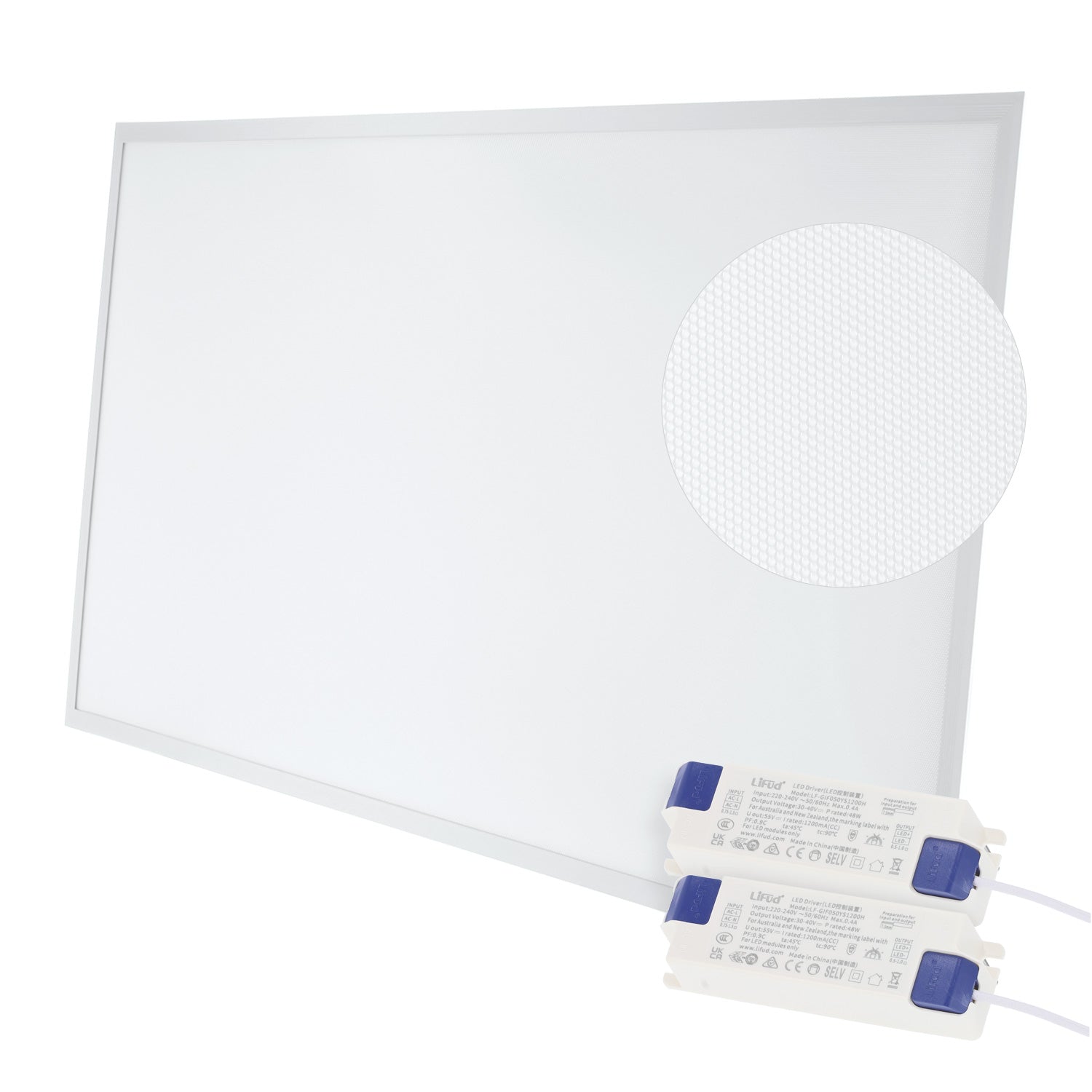 Painel LED 100W 10000Lm 6000ºK 120X60Cm 40.000H Driver Lifud UGR17 [HOPBD60120LIUGR17-CW]