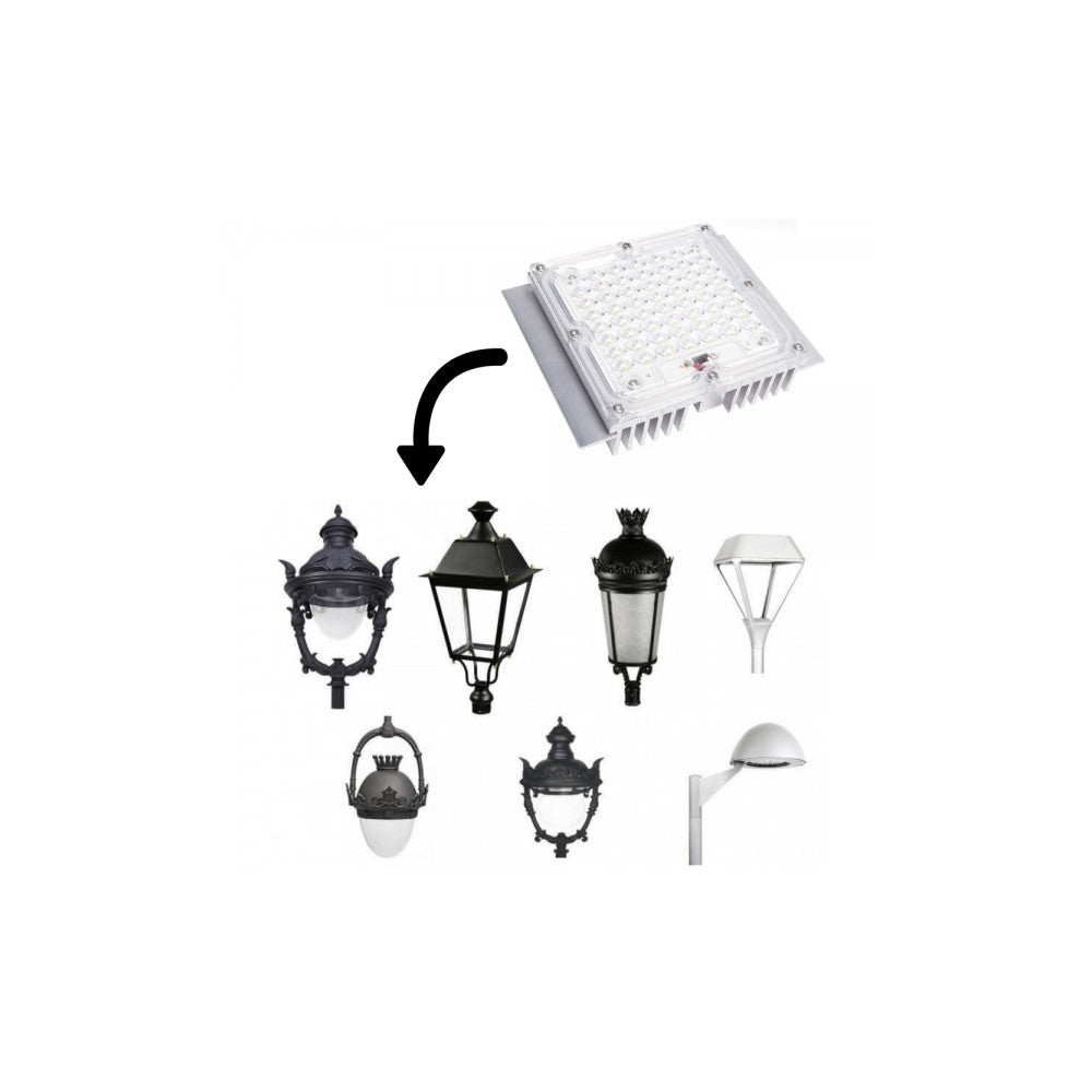 LED-Lichtmodul 40W 5.400Lm Bridgelux für Mast 60.000H