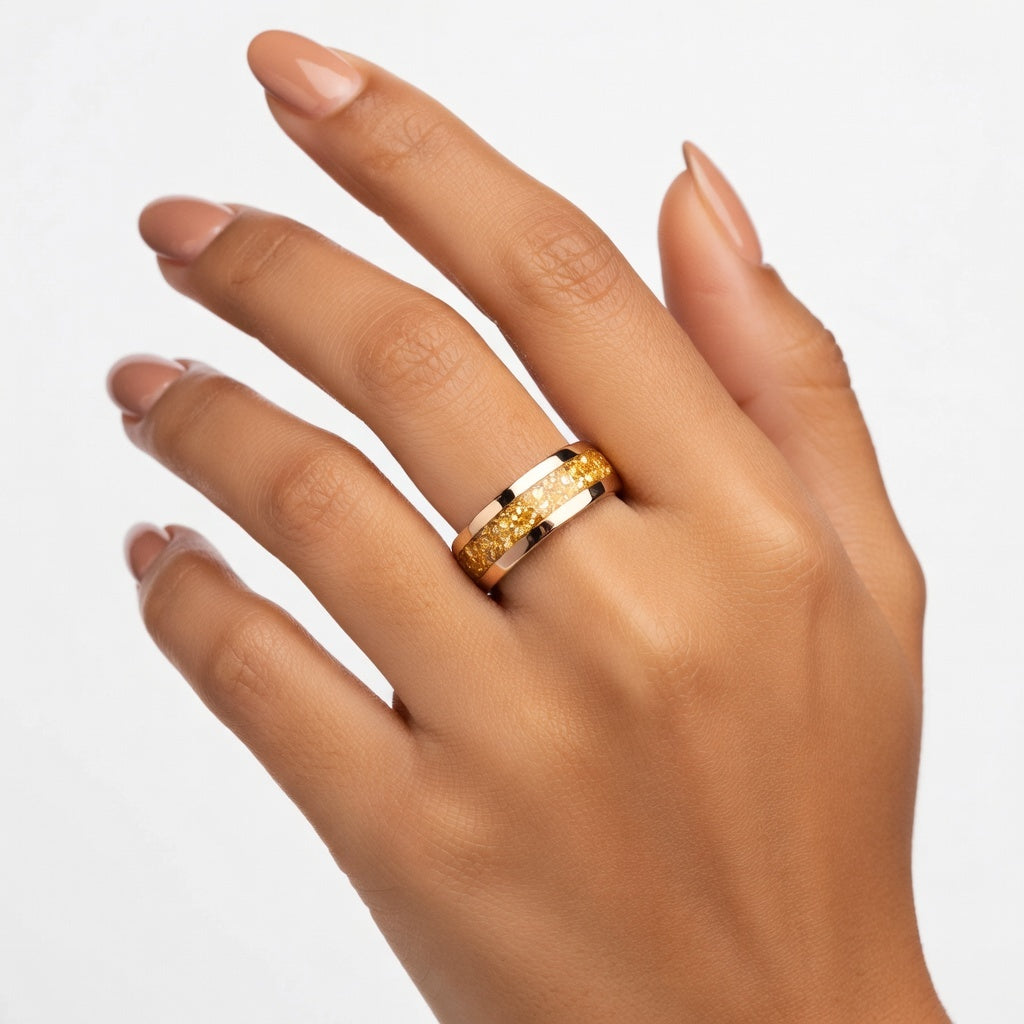Ring "Axis" aus Edelstahl