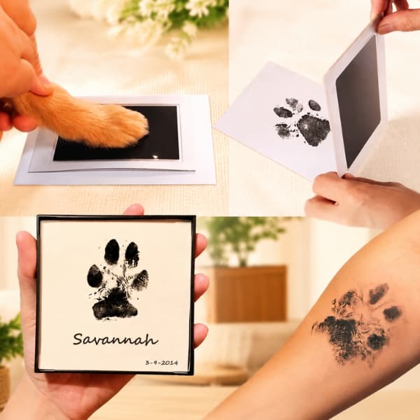 Inkless Paw Print Kit for Dogs & Cats – Clean Touch Pet Keepsake Pad for Paw & Nose Prints