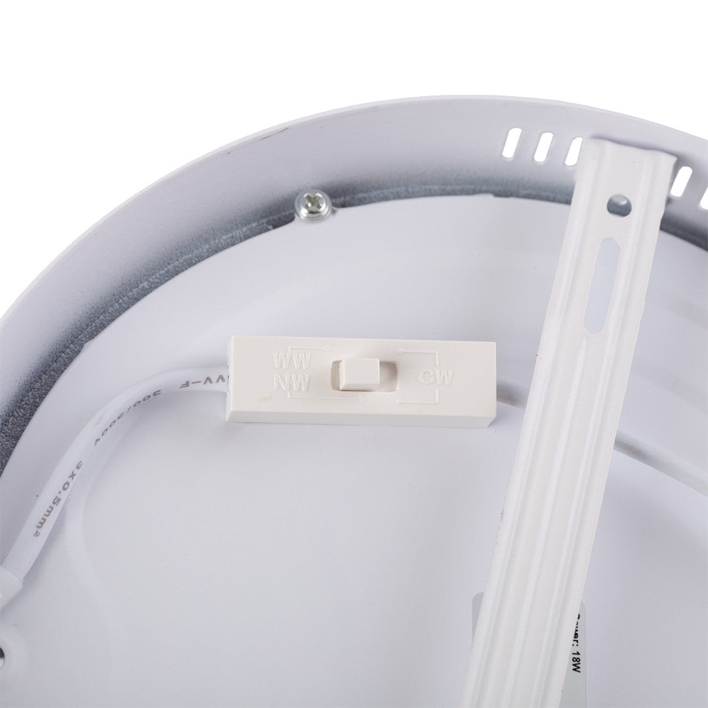 Luminária de teto LED 18W 1.190Lm CCT (Cúpula regulável) 3000-6000ºK 40.000H [JL-JM18WR-CCT]