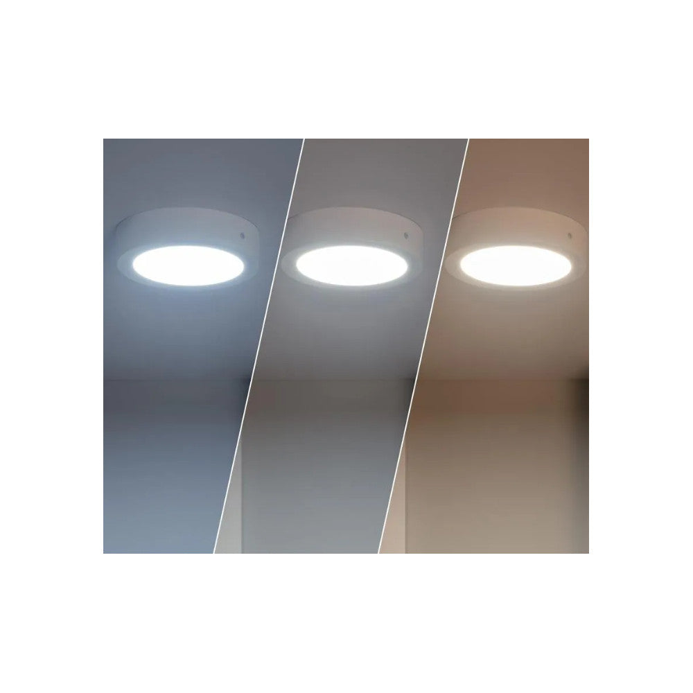 Luminária de teto LED 18W 1.190Lm CCT (Cúpula regulável) 3000-6000ºK 40.000H [JL-JM18WR-CCT]