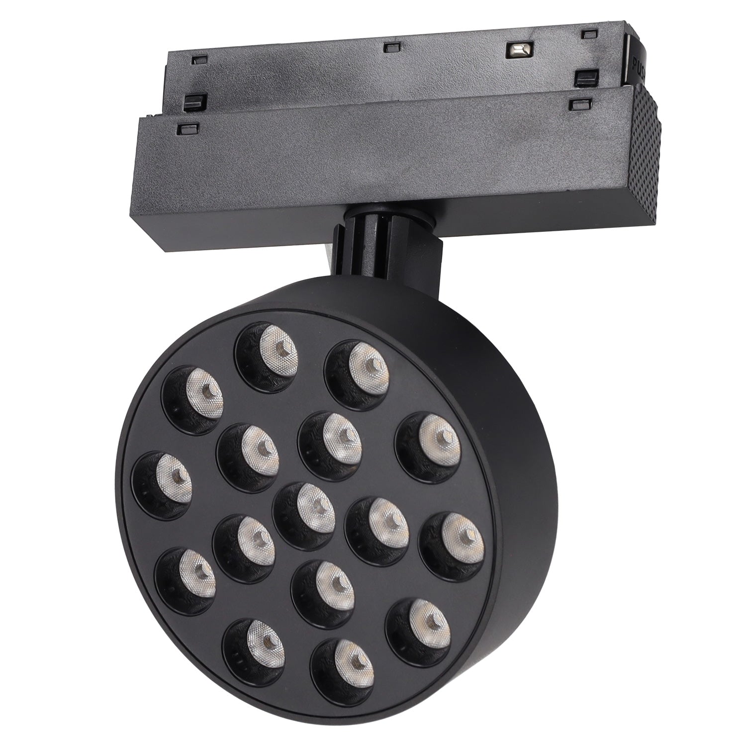 Luminária de trilho LED magnética 16W Ø97mm 90Lm/W CCT (Cor da luz ajustável)