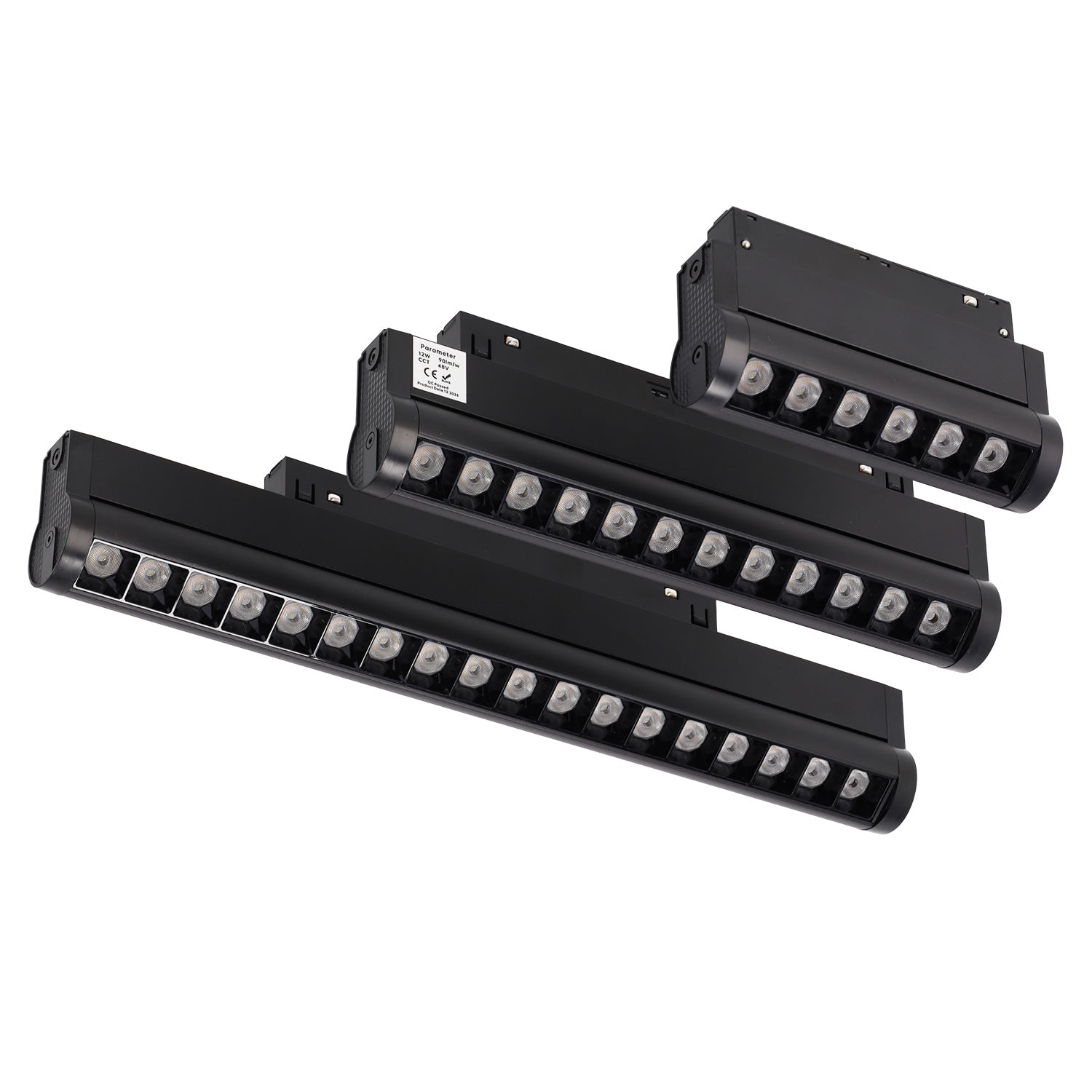 Luminária de trilho LED magnética 12W 235mm 90Lm/W CCT (Cor da luz ajustável)