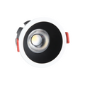 Downlight LED 8W CCT com chip OSRAM, recorte Ø 75 mm, refletor preto