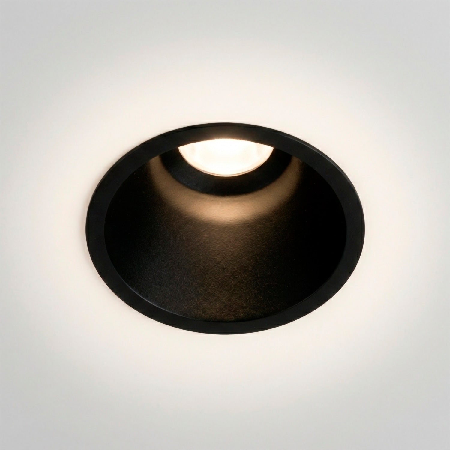 Luminária de encastrar LED 10W 90lm/W CRI>95 4000K Driver Lifud 50.000H Branco Natural Preto