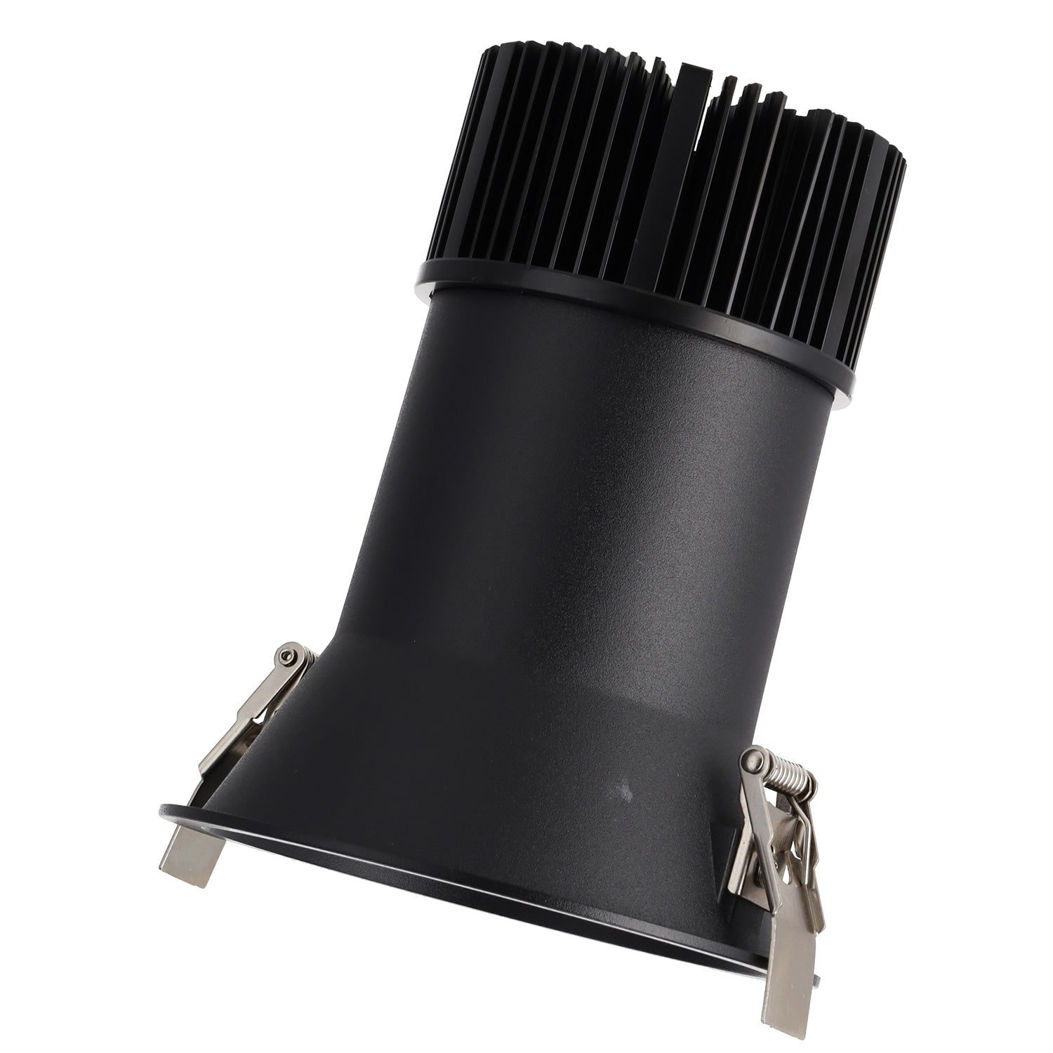 Luminária de encastrar LED 15W 90lm/W CRI>95 2700K Driver Lifud 50.000H Branco Quente Preto