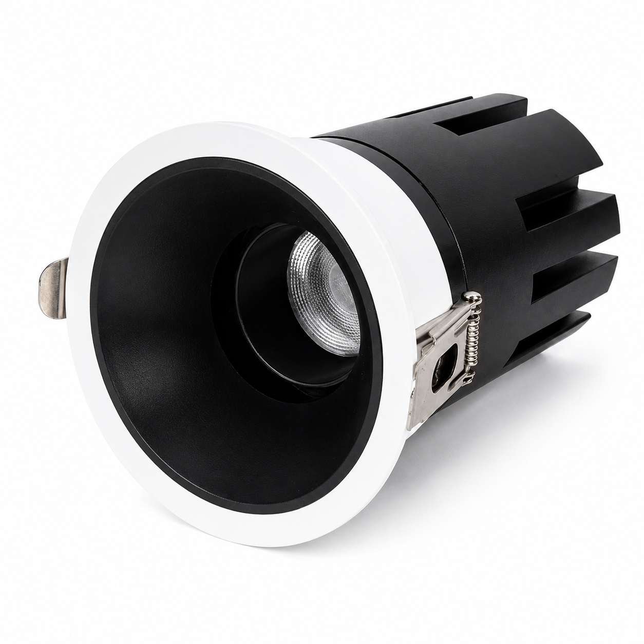 Luminária de encastrar LED de 10W, IP65, 90lm/W, recorte de 75mm, CCT (cor de luz ajustável)