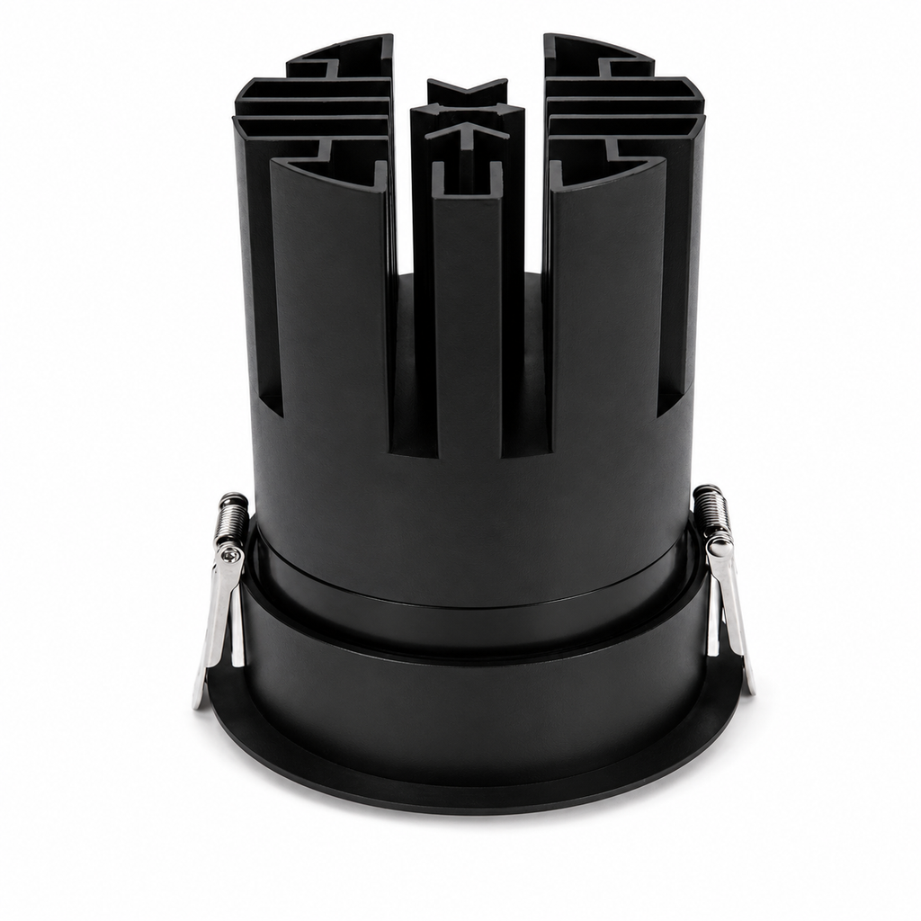 Luminária de encastrar LED de 10W, IP65, 90lm/W, recorte de 75mm, CCT (cor de luz ajustável)