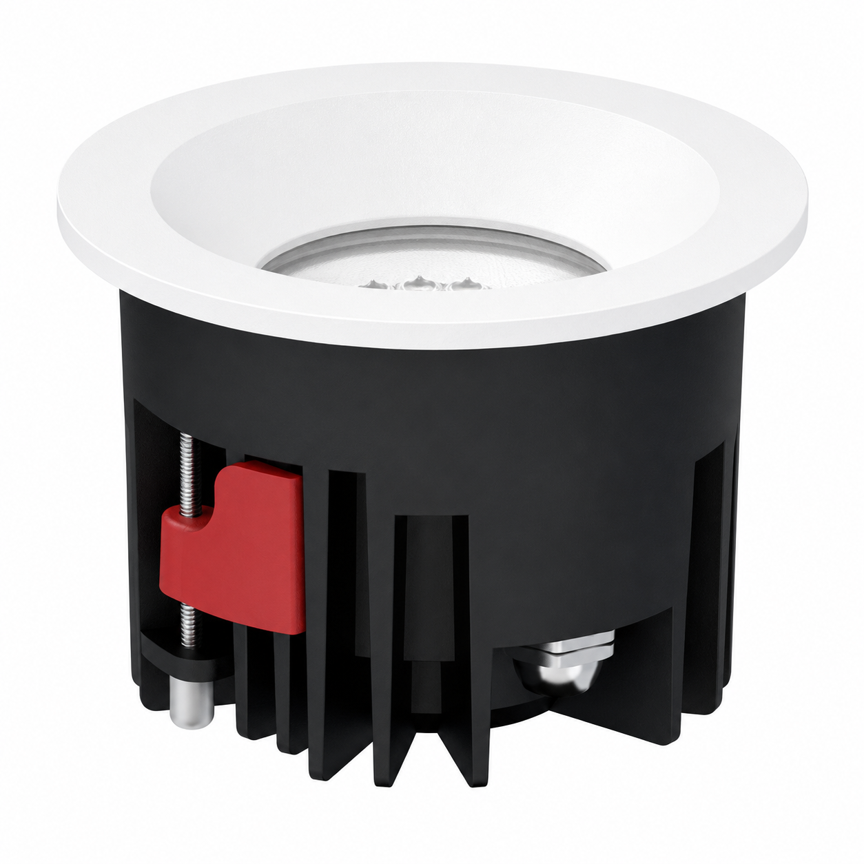 Luminária de encastrar LED de 12W, IP65, 90lm/W, recorte de 75mm, CCT (cor de luz ajustável)