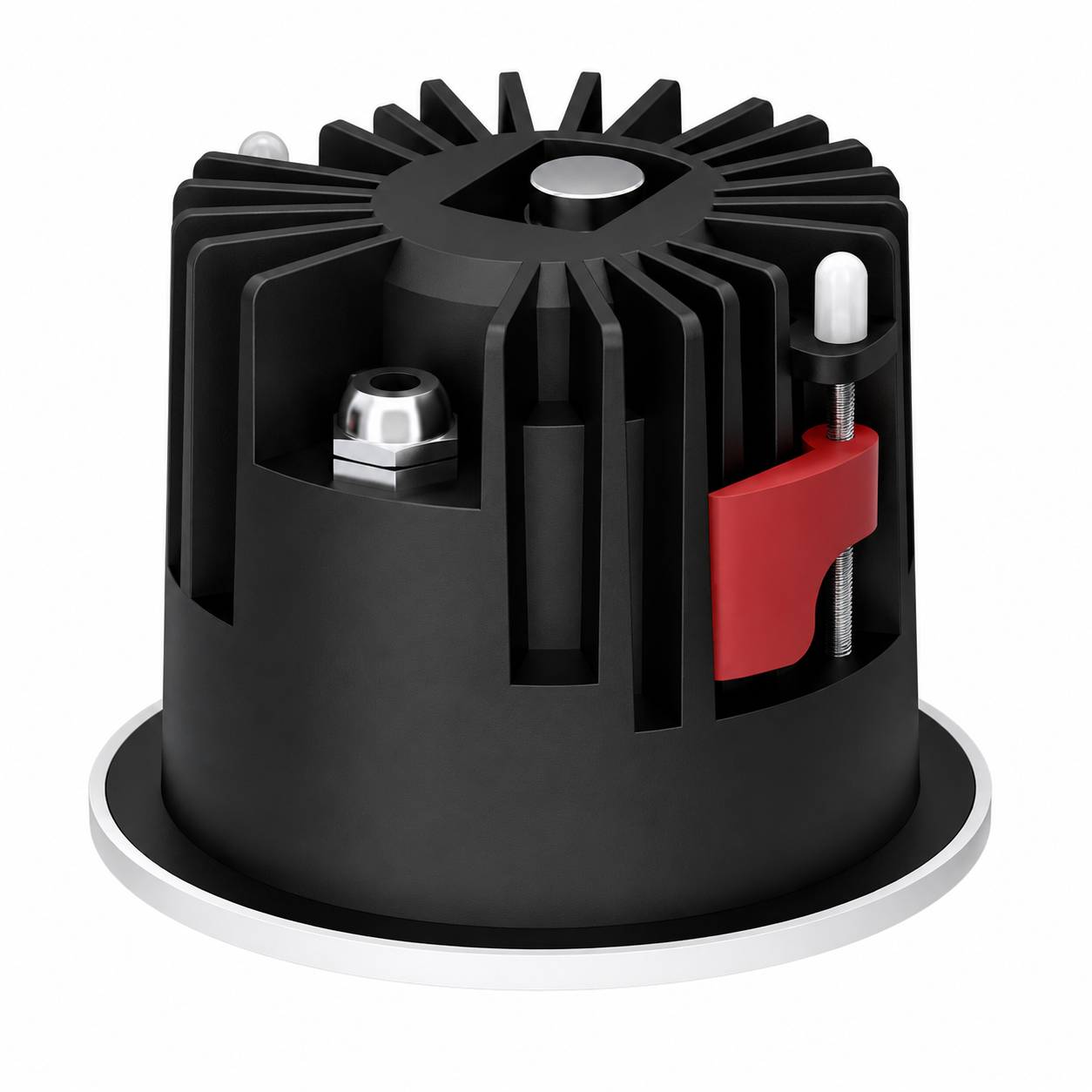 Luminária de encastrar LED de 20W, IP65, 90lm/W, recorte de 95mm, CCT (cor de luz ajustável)