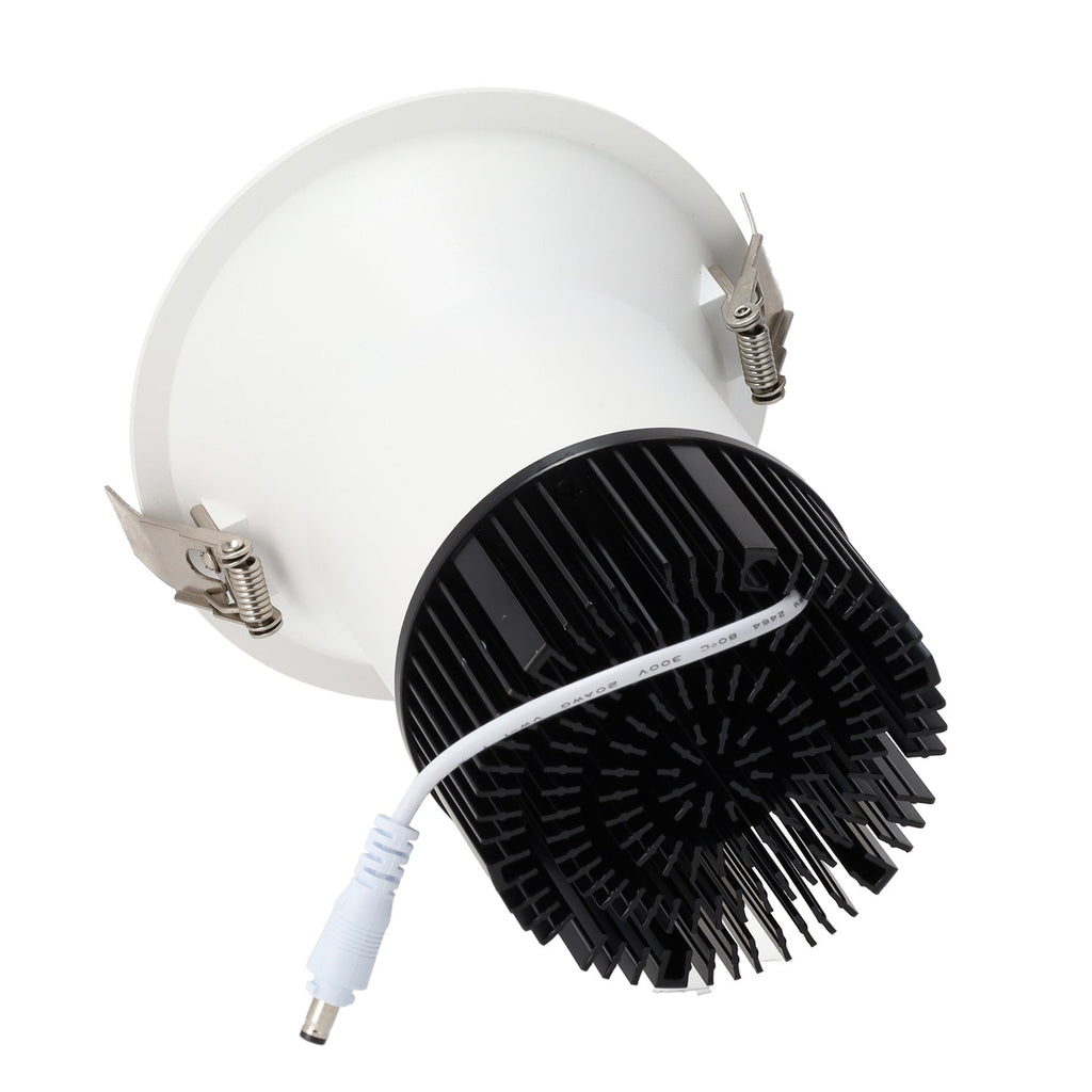 Luminária de encastrar LED 7W 90lm/W CRI>95 4000K Driver Lifud 50.000H Branco Natural