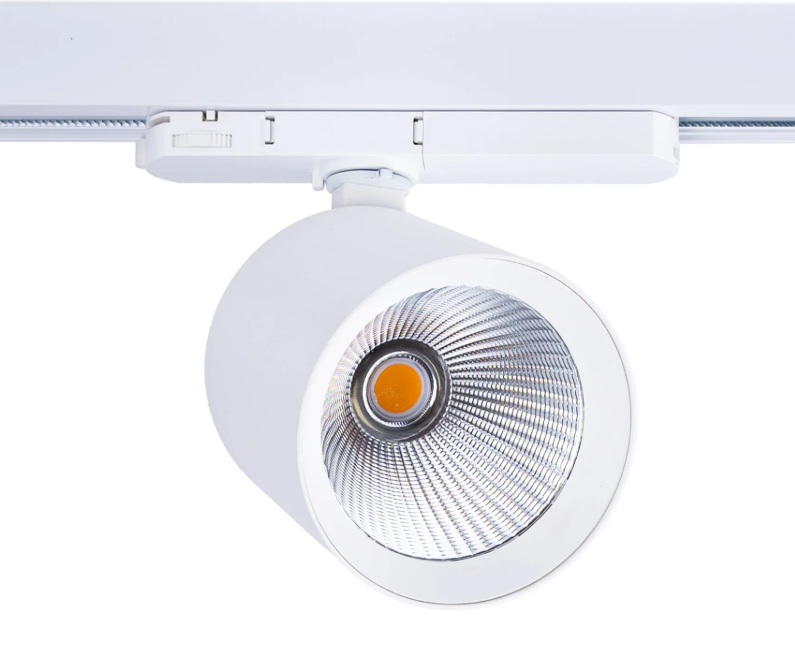 Projetor de trilho LED trifásico de 40W para açougues, driver Lifud Flicker Free