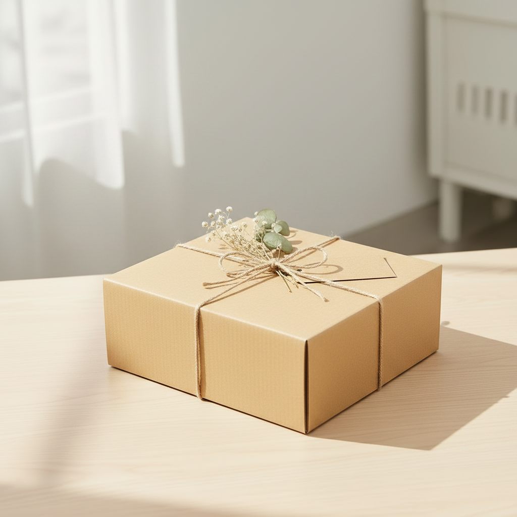 Caixa Ecológica em Cartão KRAFT 15x15x5cm