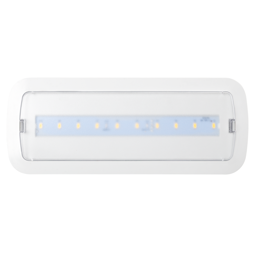 LED embutido de emergência 200LM / Permanente / Não Permanente 5000K [L116MN-B]