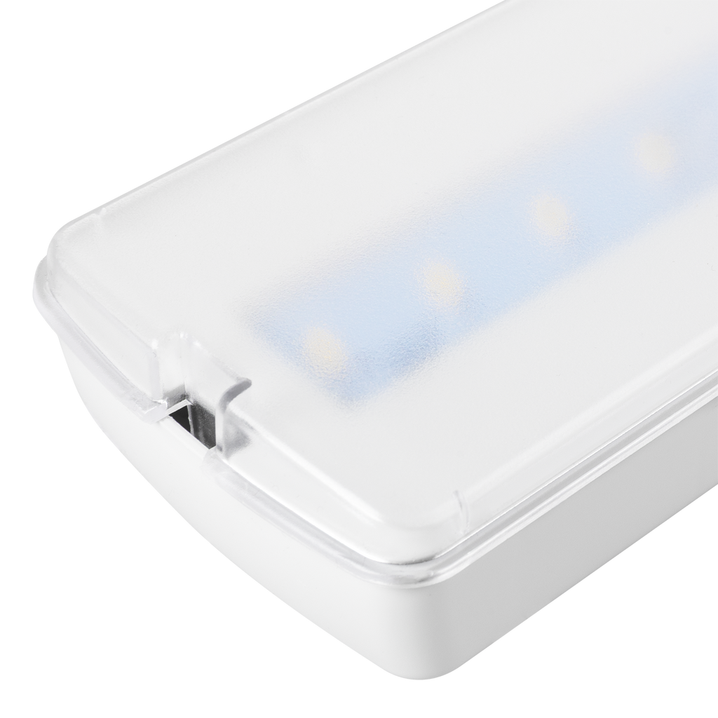 LED embutido de emergência 200LM / Permanente / Não Permanente 5000K [L116MN-B]