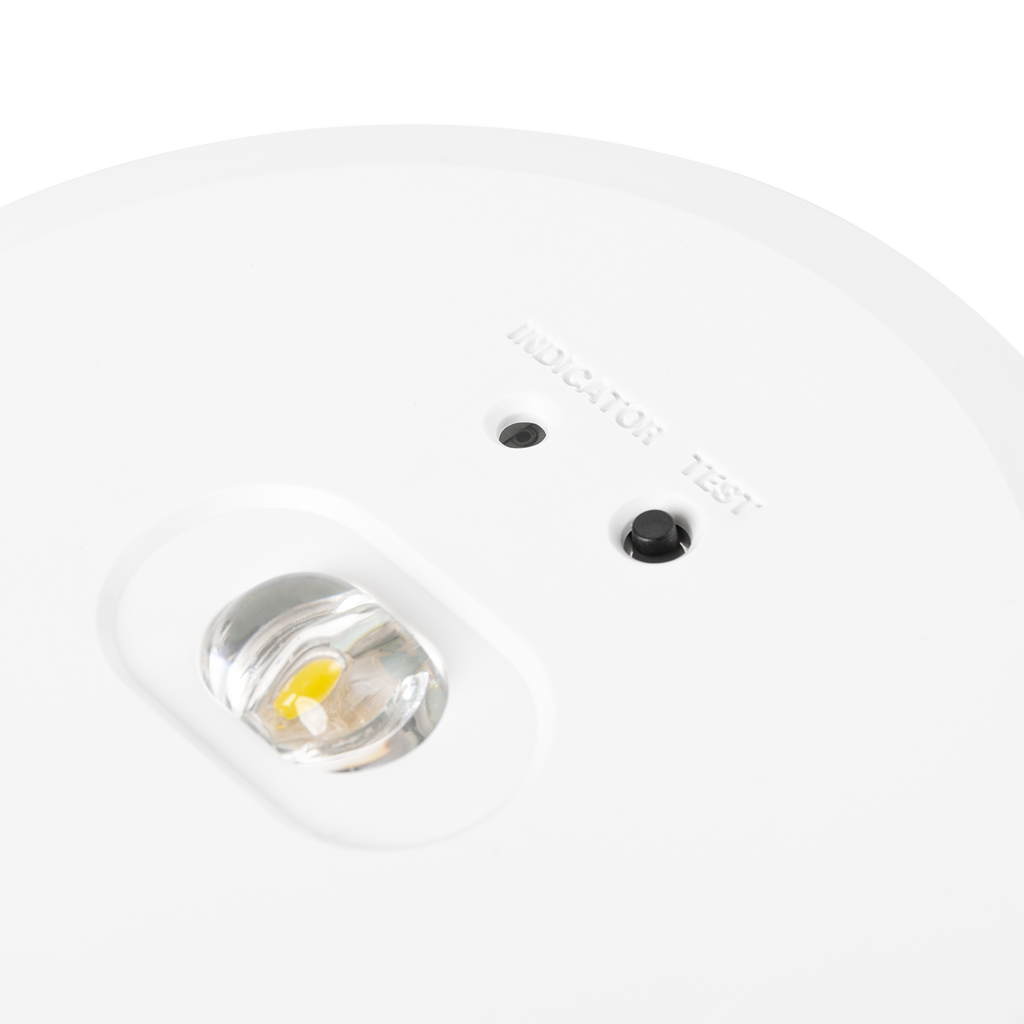 Led embutido de emergência 180LM permanente / não permanente 5000K [L118MN]