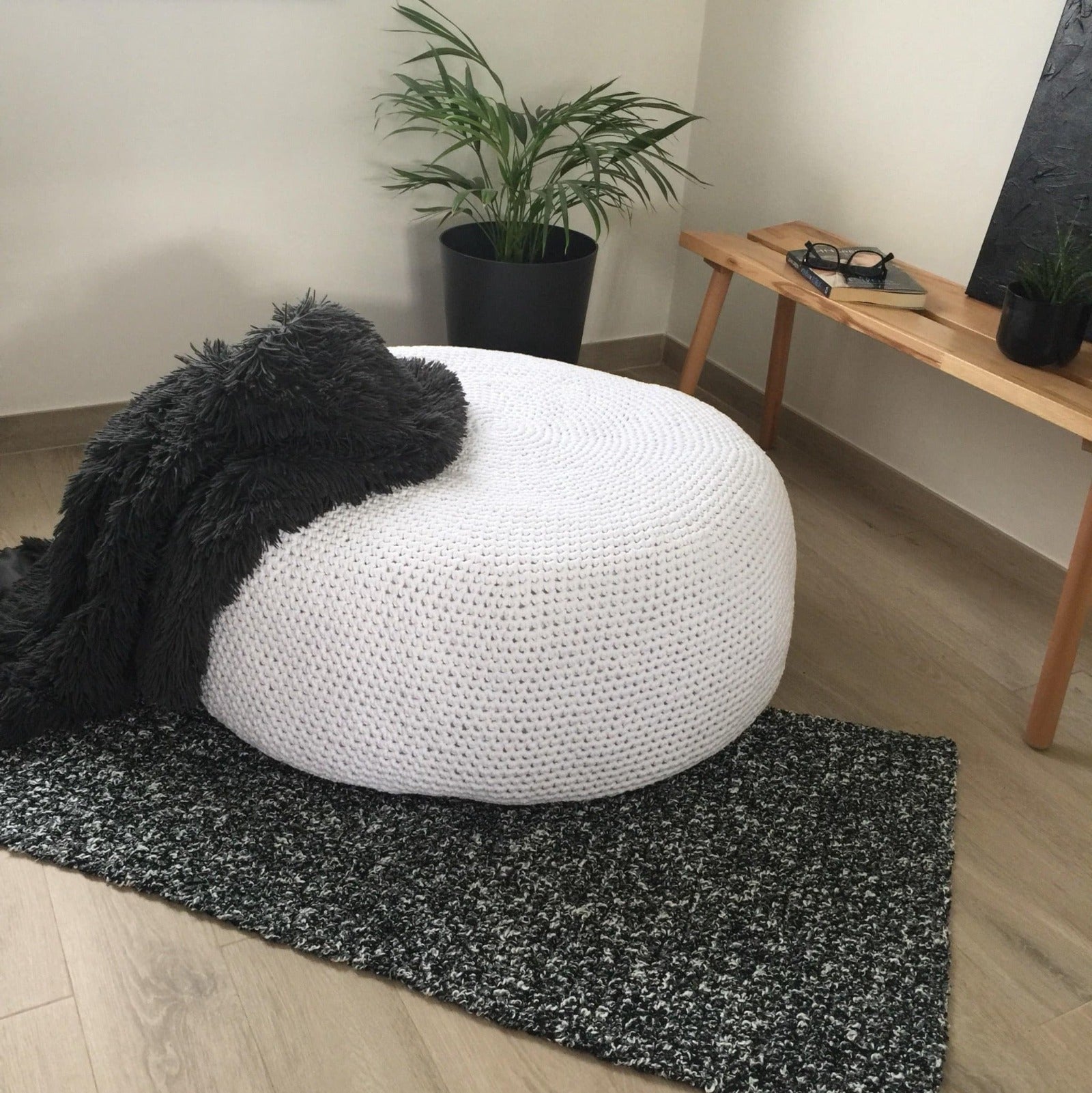 Extra Large Ottoman Coffee Table - Pure White