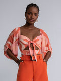 BLUSE CROP TOP FLORESCER