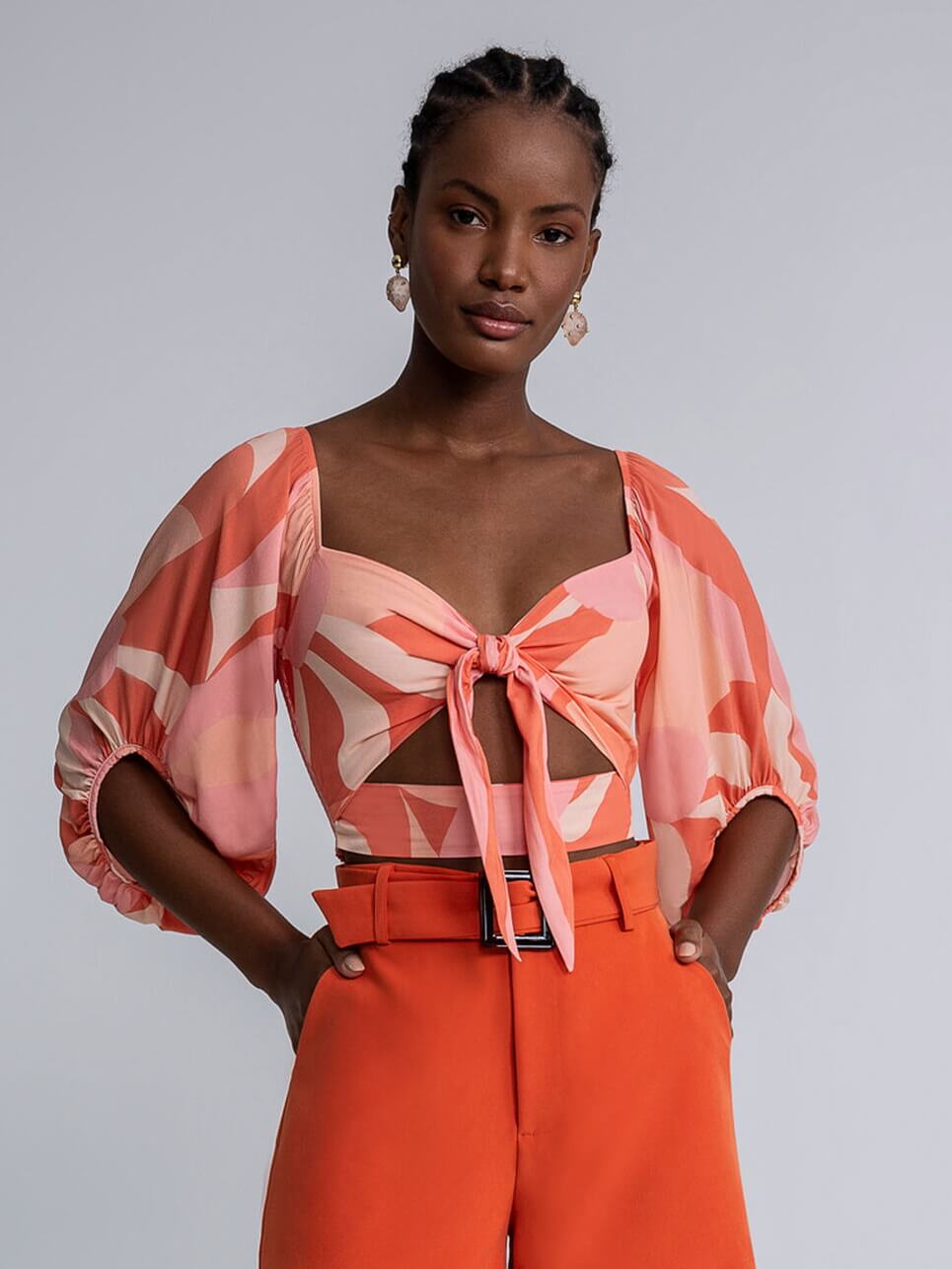 BLUSE CROP TOP FLORESCER