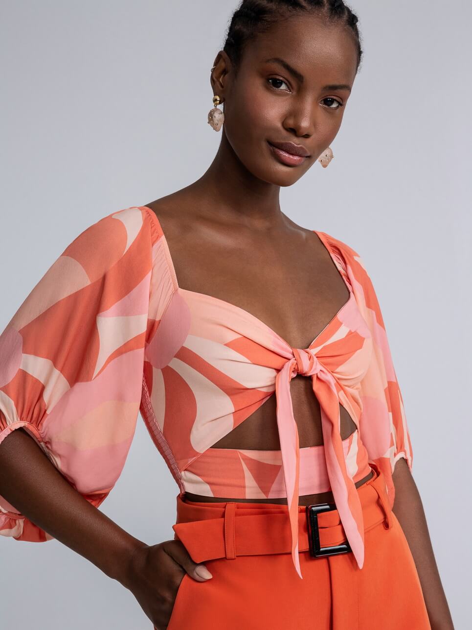 BLUSE CROP TOP FLORESCER