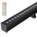Luminária de parede LED RGB/CW de 80 W, 100 lm/W, 30°, com comando à distância, sistema TUYA
