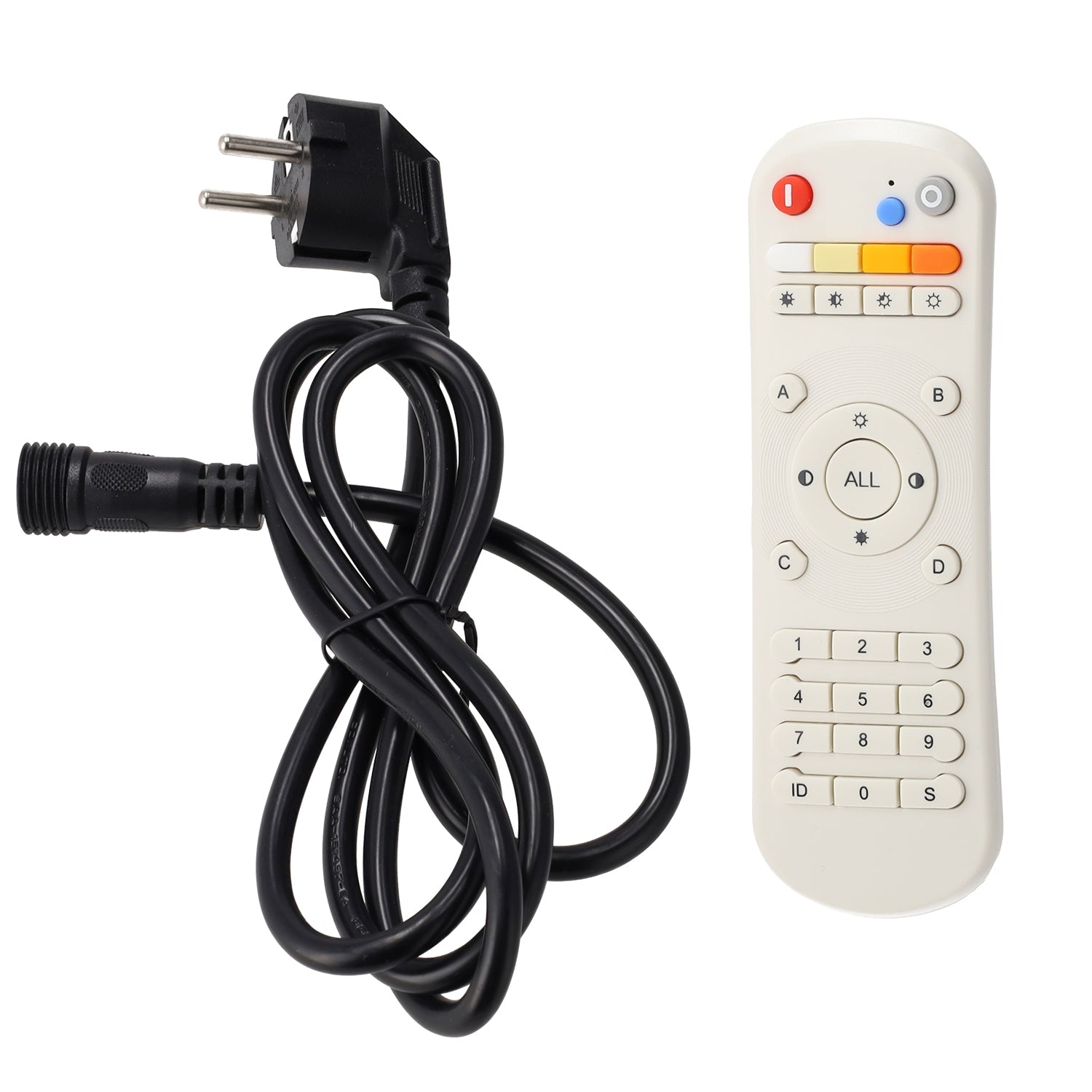 Luminária de parede LED RGB/CW de 80 W, 100 lm/W, 30°, com comando à distância, sistema TUYA