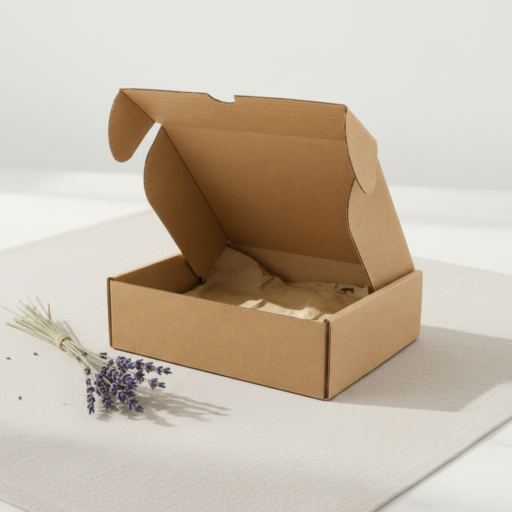 Caixa Ecológica em Cartão KRAFT 18x12x4,5 cm