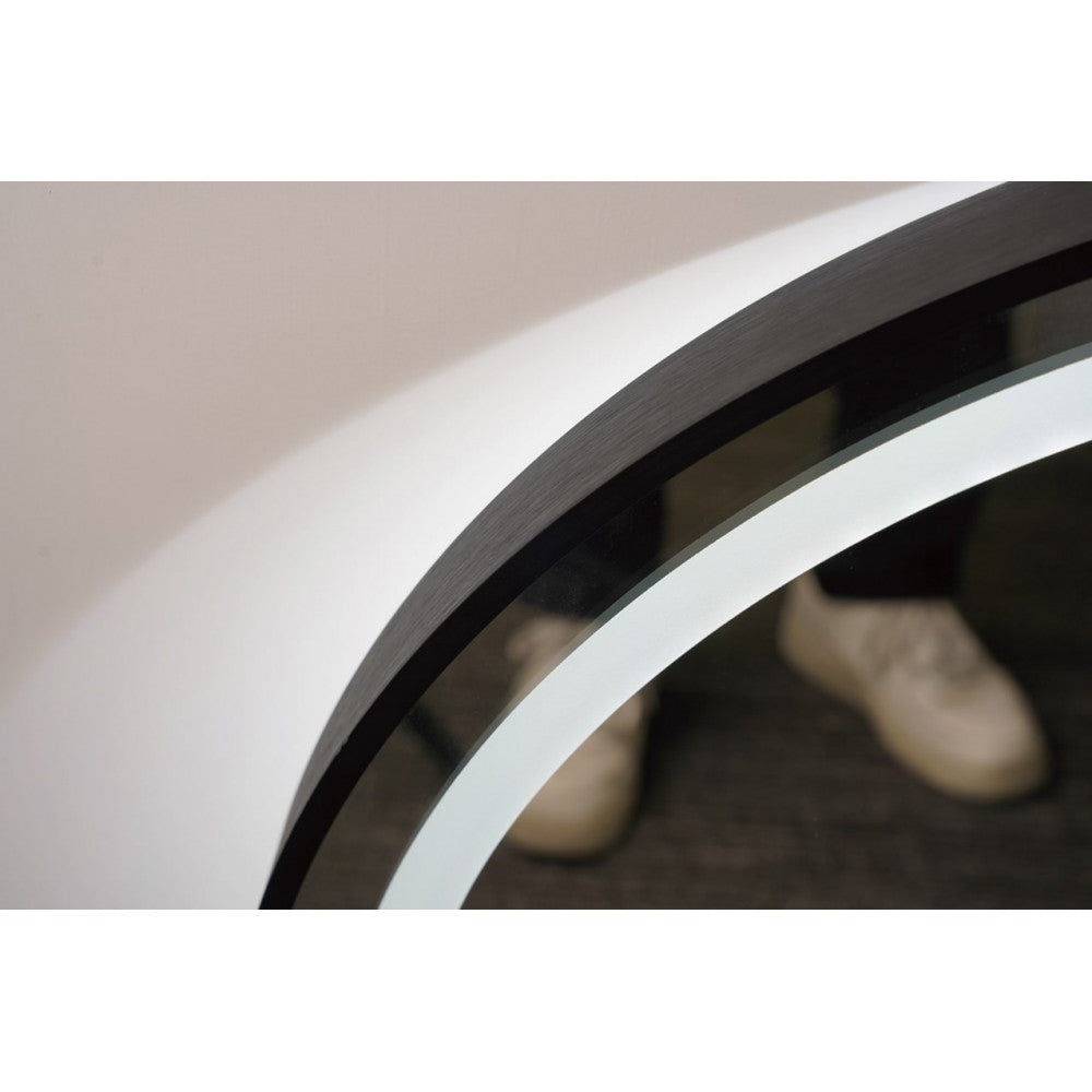 Espelho de Banheiro Iluminado "Alemanha" Ø90Cm Frio/Natural/Branco Quente Antiembaçante/Sensor On-Off Moldura Regulável [LIMEX-A