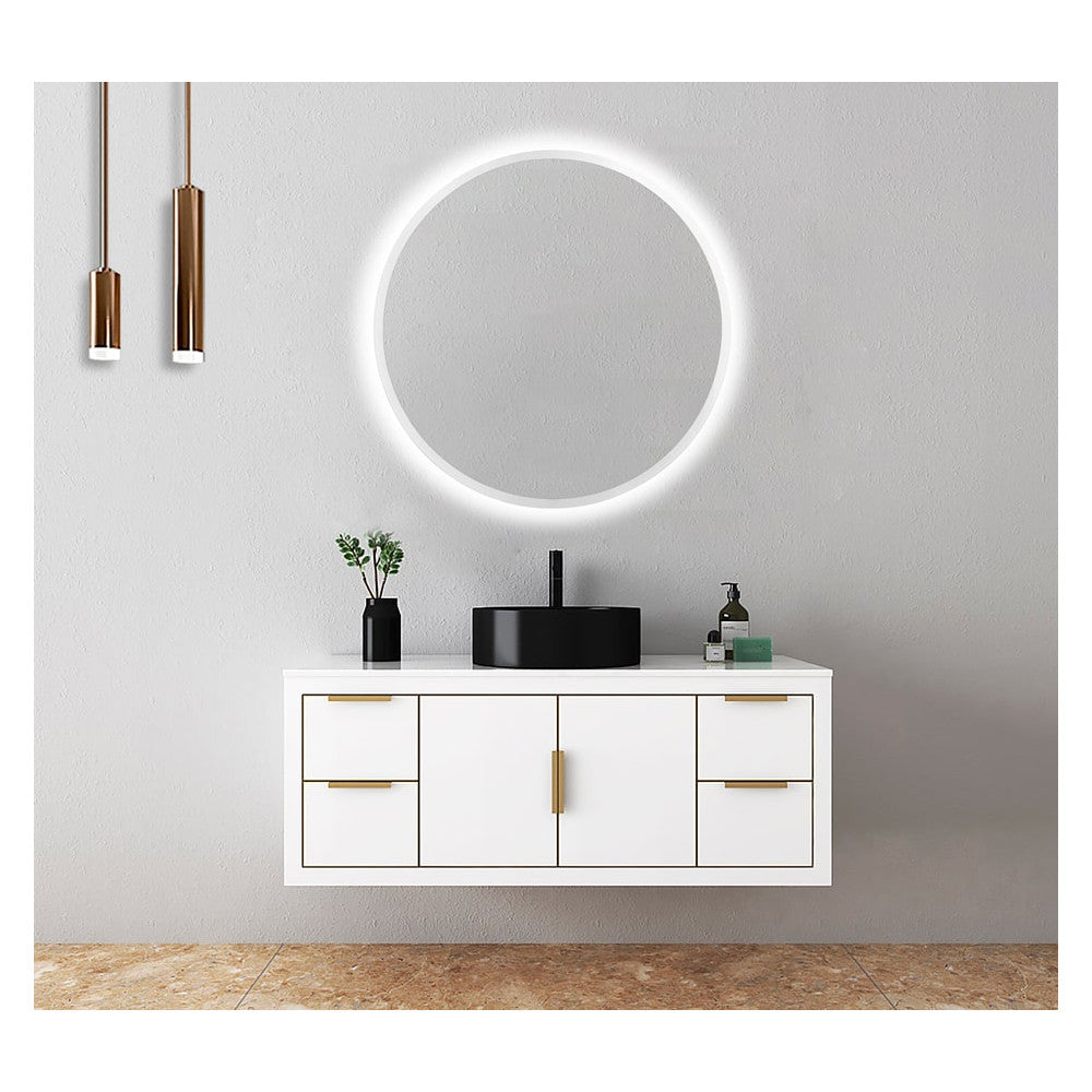 Espelho de Casa de Banho Iluminado "Bélgica" Ø70Cm Branco Frio [LIMEX-BELG003/70]